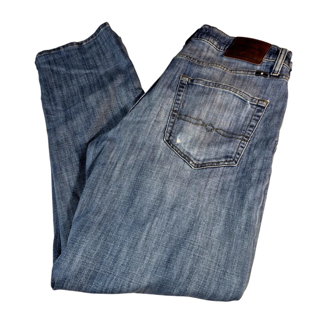 Lucky Brand 410nAthletic Slim Men's Slightly Distressed Denim Jeans 32 x 30